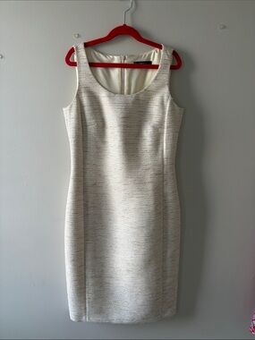 Esprit Cream Textured Sheath Dress